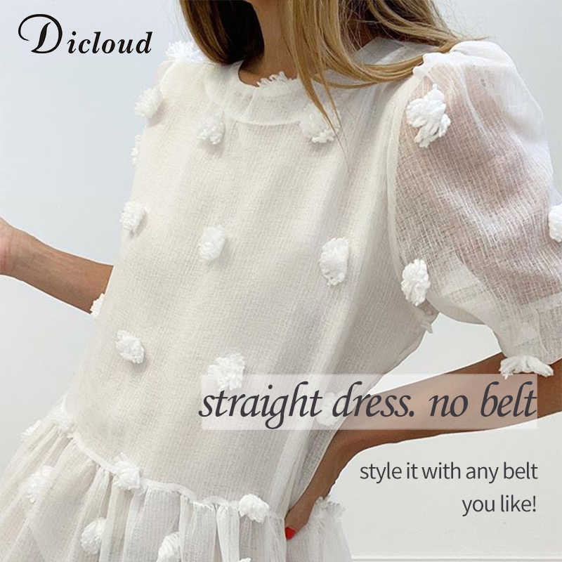 DICLOUD Boho White Long Dres Summer Elegant Wedding Party Beach Midi Clothes Ladies Fairy Maternity 210623