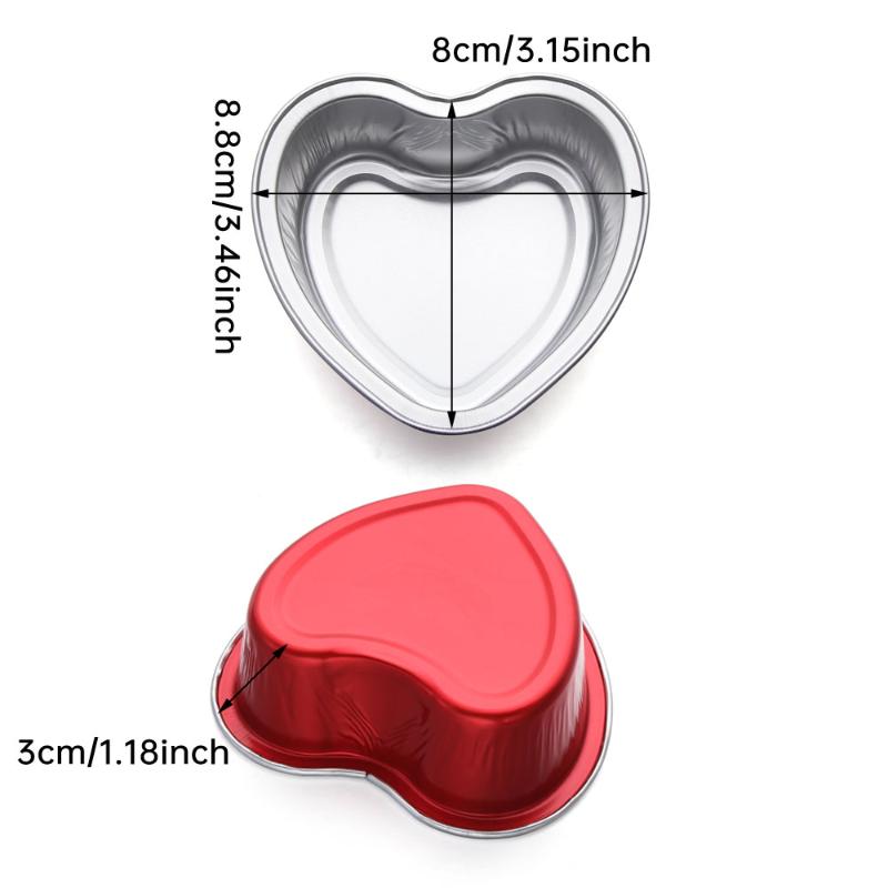 Other Bakeware Birthday Party Mother039s Day Pudding Cup Heart Shaped Cake Pan Tools Cupcake With Lids Baking Pans226s4076830