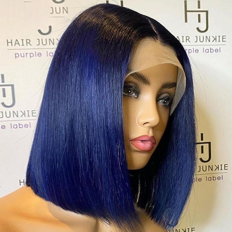 Synthetic Wigs Ombre Blue Short Cut Bob 13x4 Lace Front Wig With Baby Hair For Black Women Daily Natural Hairline Cosplay Glueless, As pic
Synthetic Wigs Ombre Blue Short Cut Bob 13x4 Lace Front Wig With Baby Hair For Black Women Daily Natural Hairline Cosplay Glueless, As pic