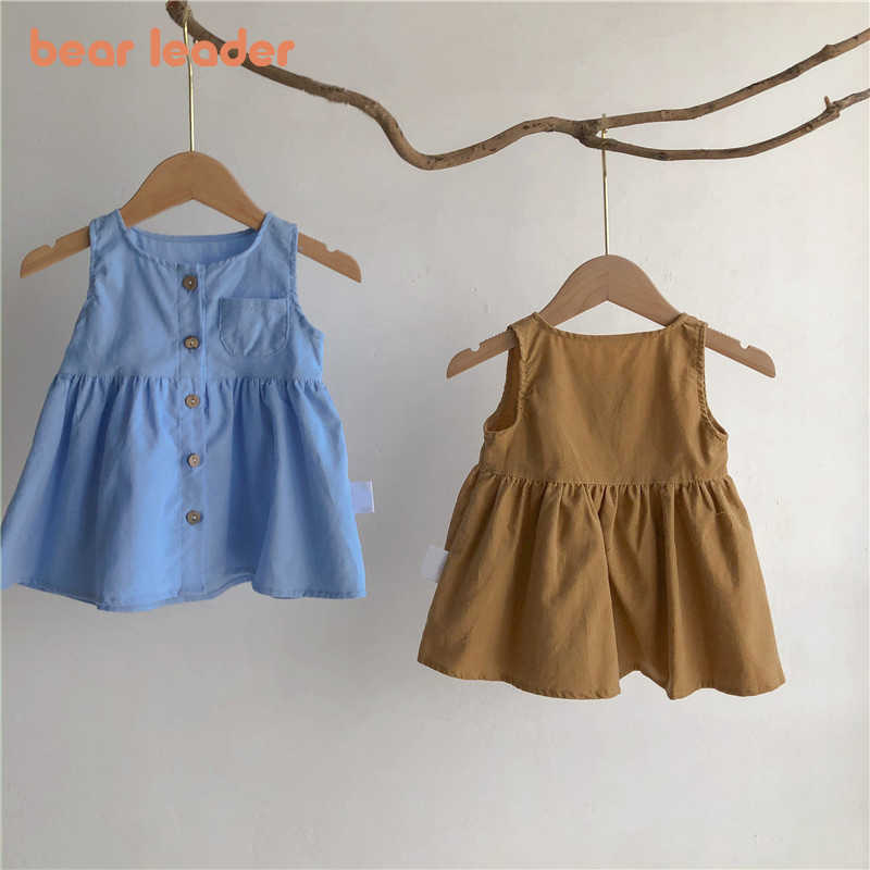 Bear Leader Toddler Baby Korean Style Dresses Fashion Infant Girls Cute Casual Costumes born Solid Button Vestidos 0-2Y 210708, Ah2186blue
Bear Leader Toddler Baby Korean Style Dresses Fashion Infant Girls Cute Casual Costumes born Solid Button Vestidos 0-2Y 210708, Ah2186blue