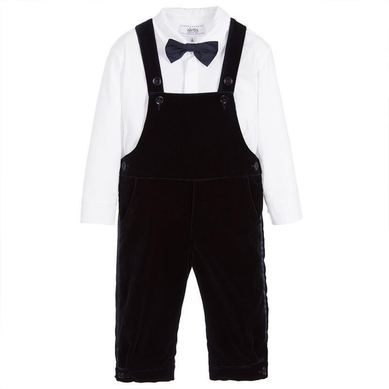 Clothing Sets 3pcs Children Boutique Baby Boy Spanish Clothes Set White Long Sleeve Shirt And Black Velour Pants Birhtday Outfits
Clothing Sets 3pcs Children Boutique Baby Boy Spanish Clothes Set White Long Sleeve Shirt And Black Velour Pants Birhtday Outfits