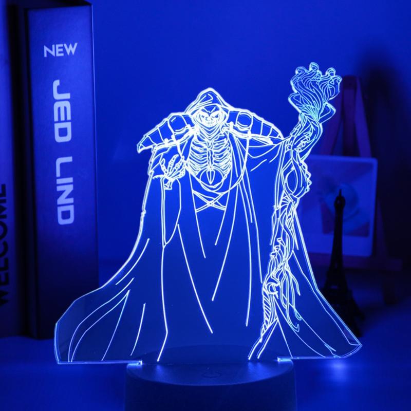 Night Lights Overlord Ainz Ooal Gown Anime Led Light For Bedroom Decor Nightlight Kids Birthday Gift Manga Room Table Lamp 3d
Night Lights Overlord Ainz Ooal Gown Anime Led Light For Bedroom Decor Nightlight Kids Birthday Gift Manga Room Table Lamp 3d