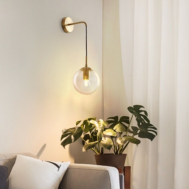 LED wall lamp Nordic style, modern, glass ball, retro, simple, for living room, hallway, stairway decoration BD5815B
LED wall lamp Nordic style, modern, glass ball, retro, simple, for living room, hallway, stairway decoration BD5815B