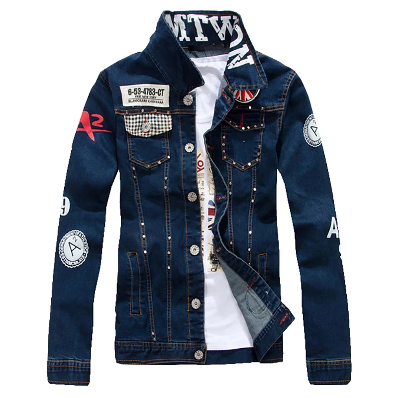 GinzoUS Men'S Slim Flag Patch Design Rivet Denim Jacket Casual Dark Blue Dirt Resistant And Easy To Wash Fashion Style, Black;brown
GinzoUS Men'S Slim Flag Patch Design Rivet Denim Jacket Casual Dark Blue Dirt Resistant And Easy To Wash Fashion Style, Black;brown