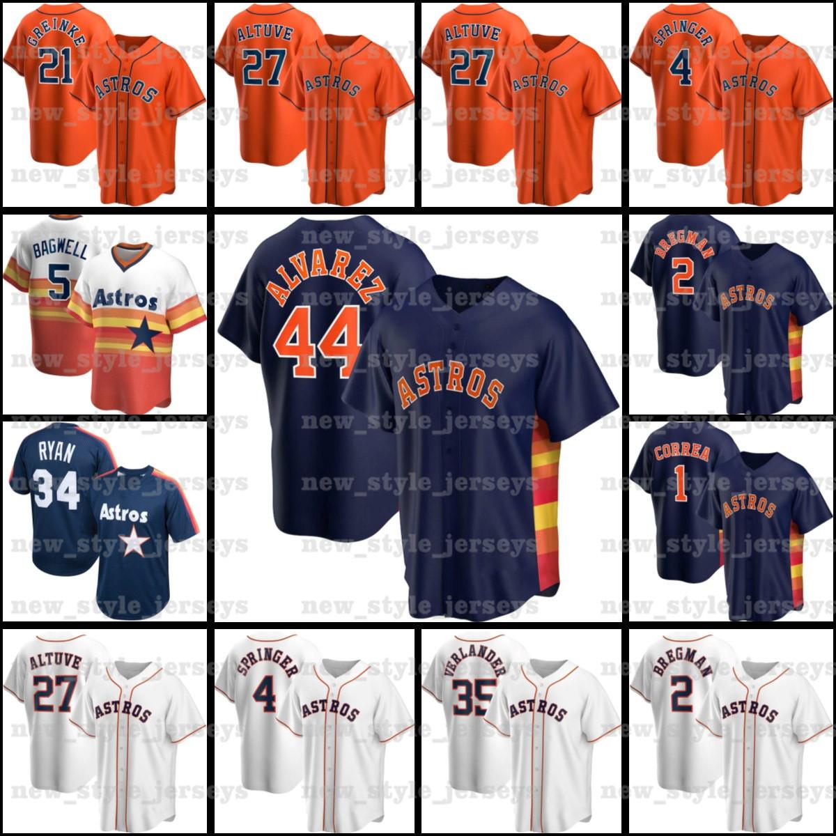 27 Jose Altuve 4 George Springer 1 Carlos Correa Nolan Ryan Justin Verlander Alex Bregman x2 Zack Greinke Yordan Álvarez Baseball Jerseys, Men(tai kong ren)
27 Jose Altuve 4 George Springer 1 Carlos Correa Nolan Ryan Justin Verlander Alex Bregman x2 Zack Greinke Yordan Álvarez Baseball Jerseys, Men(tai kong ren)