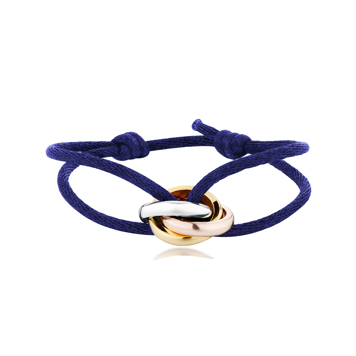 Stainless Steel Bracelet 3 Metal Buckle Ribbon Lace Up Rope Chain Color Adjustable Size For Women Men Unisex Gift Holiday
