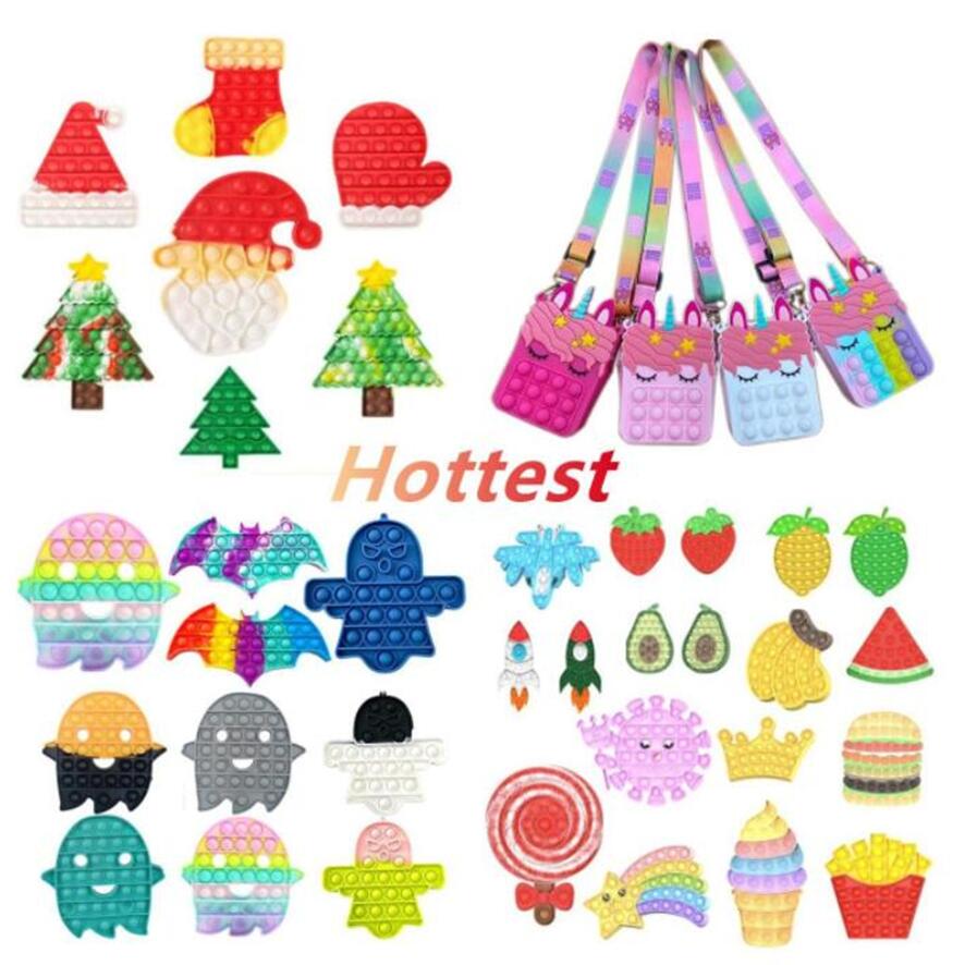 Fidget Toys Christmas Halloween Ghost Favor Push It Bubble Sensory Autism Special Needs Stress Reliever Squeeze Toy for Kids Family DHL FS16
Fidget Toys Christmas Halloween Ghost Favor Push It Bubble Sensory Autism Special Needs Stress Reliever Squeeze Toy for Kids Family DHL FS16