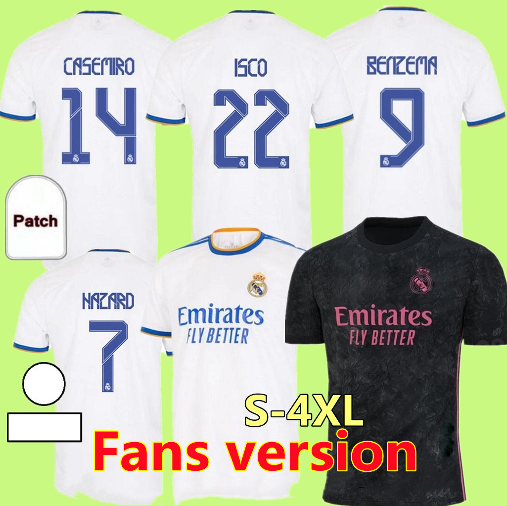 Real Madrid soccer jersey BENZEMA Camiseta Hombre Primera Equipación Blanca 2021 22 HAZARD ASENSIO CASEMIRO SERGIO RAMOS Football shirt Kit Size S-4XL, 2022 home
Real Madrid soccer jersey BENZEMA Camiseta Hombre Primera Equipación Blanca 2021 22 HAZARD ASENSIO CASEMIRO SERGIO RAMOS Football shirt Kit Size S-4XL, 2022 home