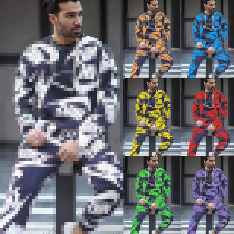 Fashion Men Casual Sport Printing Tracksuit Set Luxury Designer High Quality 2 Piece Suit Round Neck Sweatshirt+jogger Pants, Purple
Fashion Men Casual Sport Printing Tracksuit Set Luxury Designer High Quality 2 Piece Suit Round Neck Sweatshirt+jogger Pants, Purple
