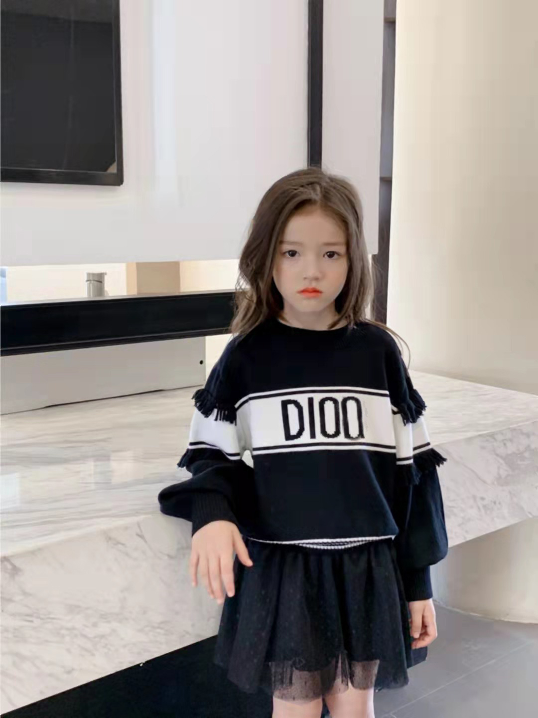 Kids Fashion Sweaters Pullover Girls Baby striped tassel clothes Autumn Winter Sweatshirts Children Keep Warm Letter Printed Sweater Jumper Clothing, As picture
Kids Fashion Sweaters Pullover Girls Baby striped tassel clothes Autumn Winter Sweatshirts Children Keep Warm Letter Printed Sweater Jumper Clothing, As picture