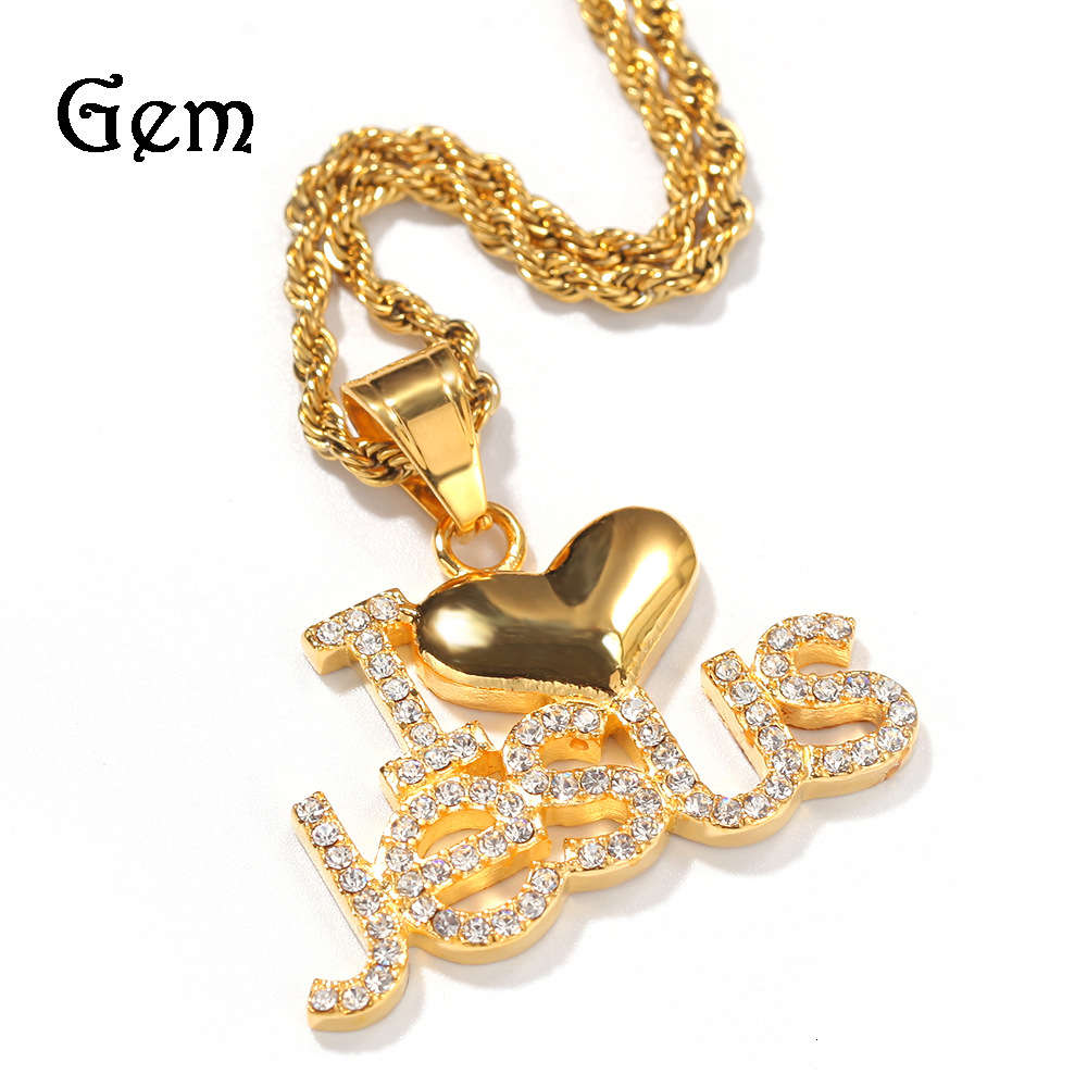 Hip hop stainless steel I love Jesus letter Pendant ilovejesus color preserved stainless steel diamond jewelry
Hip hop stainless steel I love Jesus letter Pendant ilovejesus color preserved stainless steel diamond jewelry