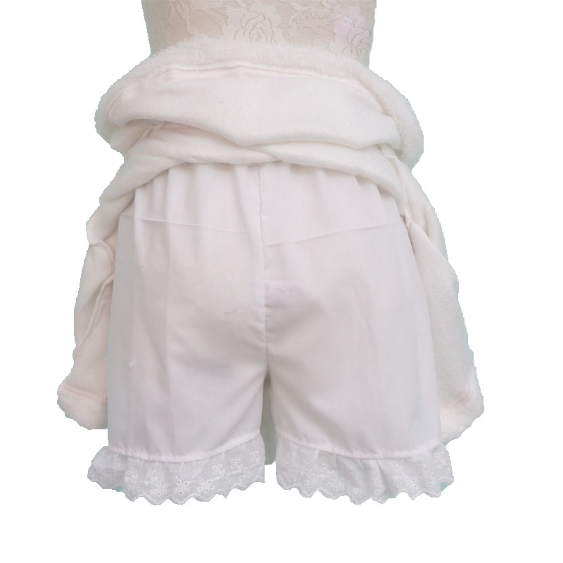 Winter Warm Fleece Pleated Mini Women - Cute & Sweet Lolita Skirt In White For Ladies And Preppy Girls