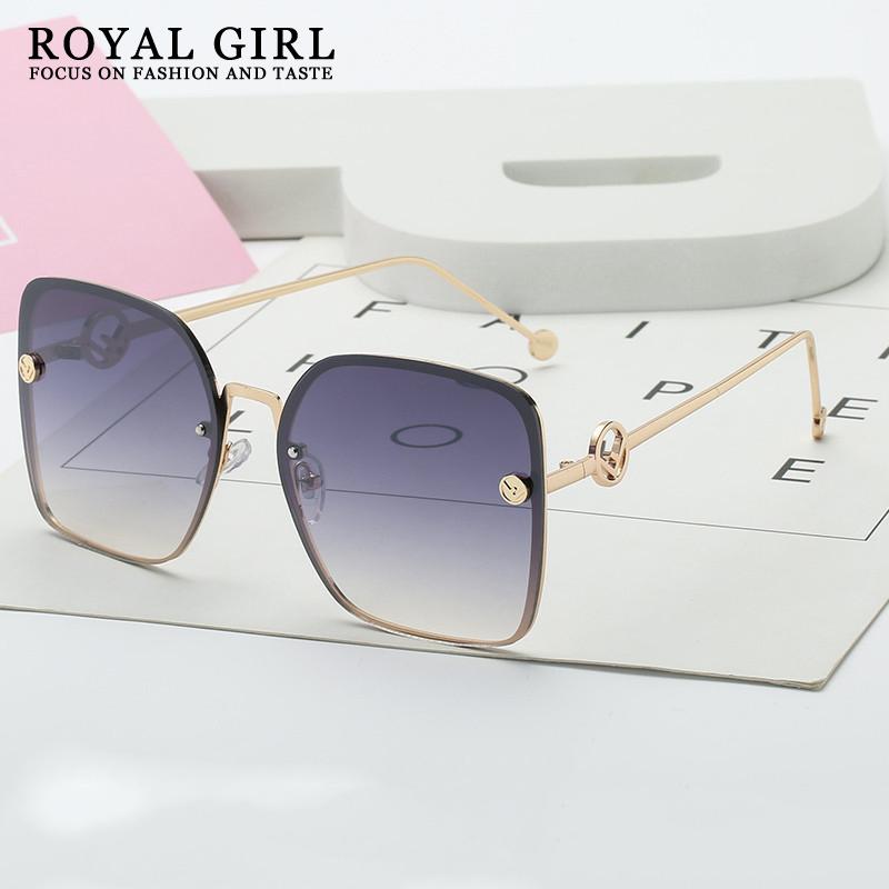 Sunglasses Royal Girl 2021 Fashion Lady Oversize Rimless Square Women Glasses Gradient Sun For Female UV400 Ss120
Sunglasses Royal Girl 2021 Fashion Lady Oversize Rimless Square Women Glasses Gradient Sun For Female UV400 Ss120