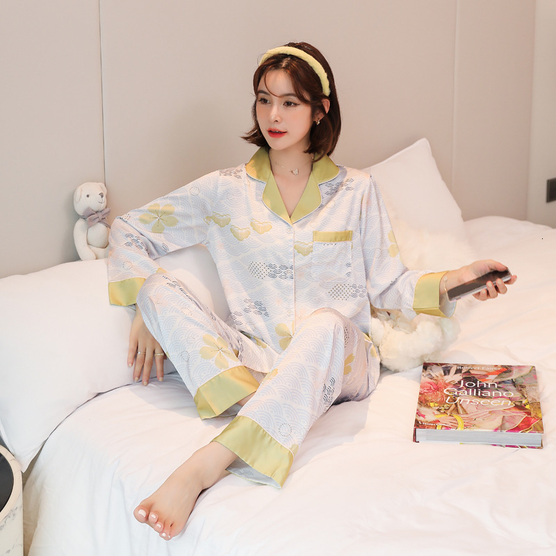Big Lady 2pcs Autumn Pajamas Fresh Spring Printed Nightwear Loose Shirt & Housebumping to Wear a Satan Glove Full Clothing Sleeves Tw2w, Color-1
Big Lady 2pcs Autumn Pajamas Fresh Spring Printed Nightwear Loose Shirt & Housebumping to Wear a Satan Glove Full Clothing Sleeves Tw2w, Color-1