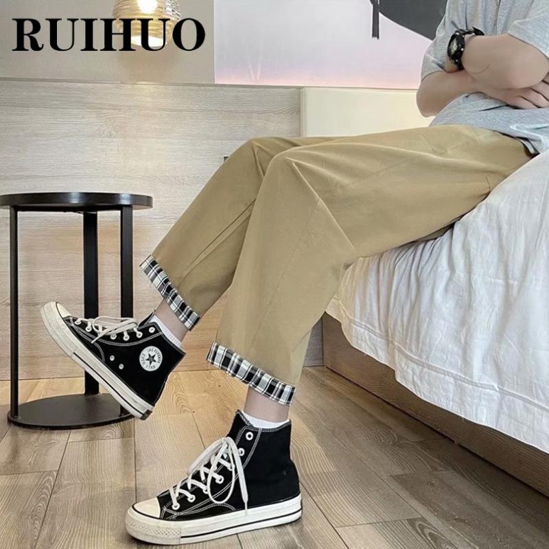Men's Pants RUIHUO Ankle-Length Casual Men Clothing 2021 Fashion Streetwear Sweatpants Harajuku Trouser 3XL Autumn, Black
Men's Pants RUIHUO Ankle-Length Casual Men Clothing 2021 Fashion Streetwear Sweatpants Harajuku Trouser 3XL Autumn, Black