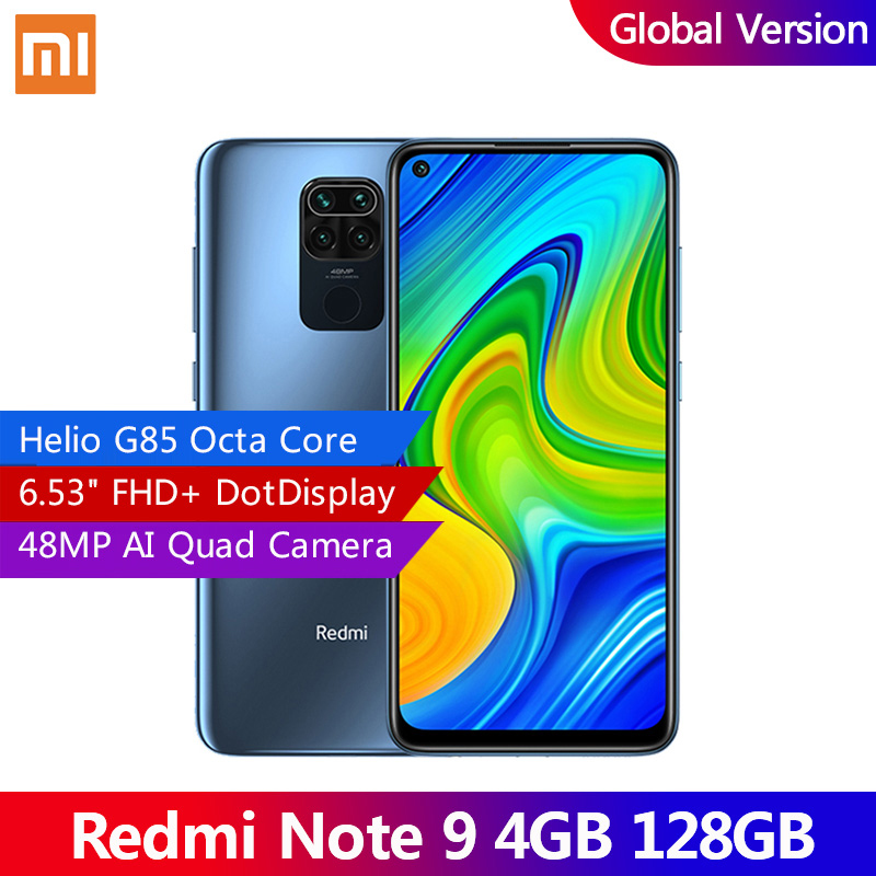 Global Version Xiaomi Redmi Note 9 4GB 128GB Smartphone Helio G85 Octa Core 48MP Quad Rear Camera 6.53" DotDisplay 5020mAh, Green
Global Version Xiaomi Redmi Note 9 4GB 128GB Smartphone Helio G85 Octa Core 48MP Quad Rear Camera 6.53" DotDisplay 5020mAh, Green