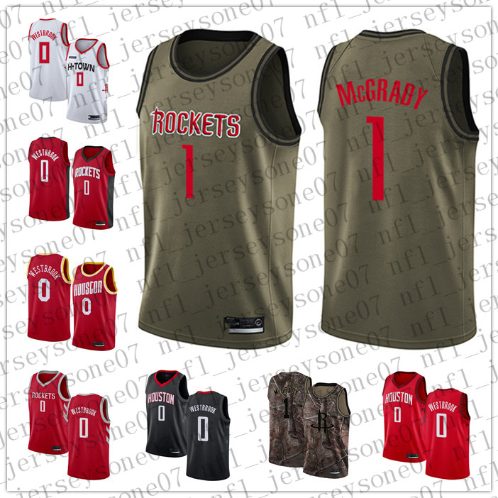Custom Houston Mens women youth Rocketss 0 Russell Westbrook 1 McGrady red white Throwback Basketball jersey
Custom Houston Mens women youth Rocketss 0 Russell Westbrook 1 McGrady red white Throwback Basketball jersey
