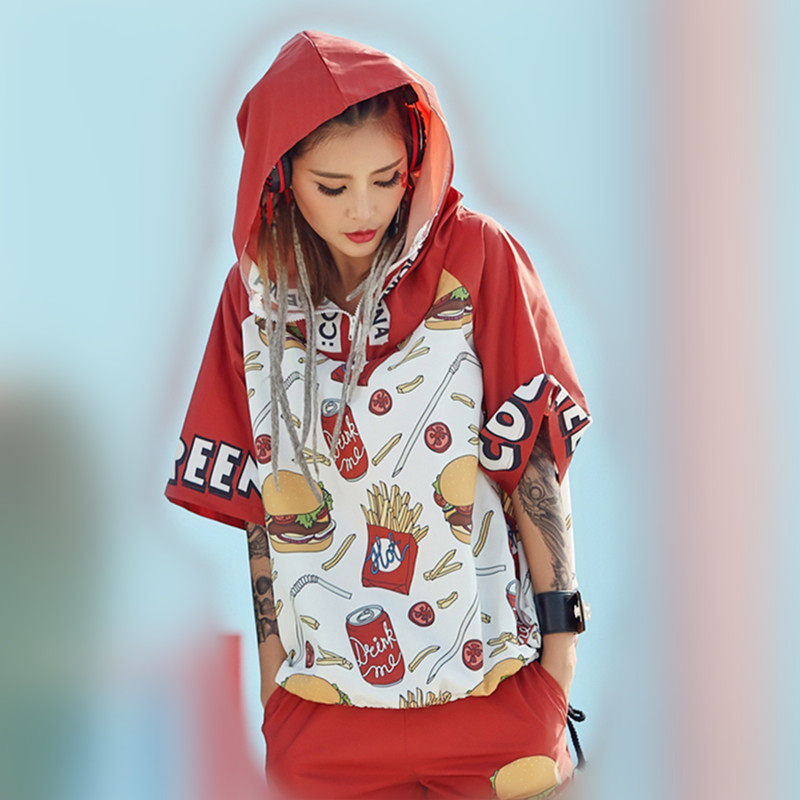 just.be.never korean style clothing women kawaii harajuku sweatshirts for girsl red fashionable tops hooded pullovers hoodies T200407