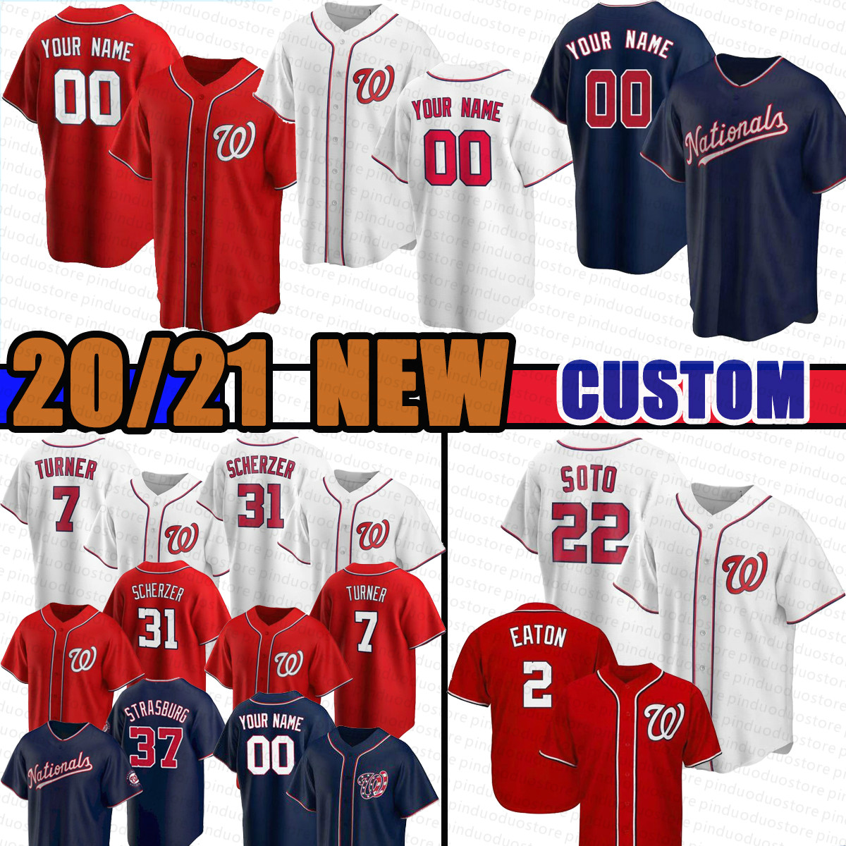 Custom 22 Juan Soto 31 Max Scherzer 7 Trea Turner 8 Carter Kieboom 11 Ryan Zimmerman 1 Wilmer Difo Josh Bell Starlin Castro baseball jerseys 2021, Mens(guomin)
Custom 22 Juan Soto 31 Max Scherzer 7 Trea Turner 8 Carter Kieboom 11 Ryan Zimmerman 1 Wilmer Difo Josh Bell Starlin Castro baseball jerseys 2021, Mens(guomin)