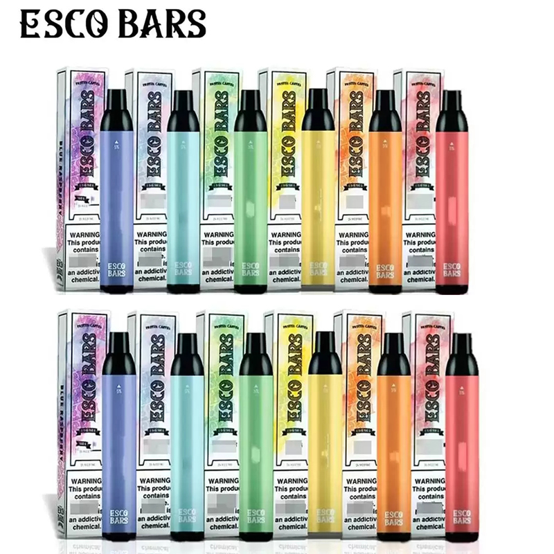 ESCO BARS Disposable E cigarette 2500 Puffs Vape Pen 26 Colors 1000mAh Device 6ml Pre-Filled Pods Cartridges Vaporizers vs Bang XXL
ESCO BARS Disposable E cigarette 2500 Puffs Vape Pen 26 Colors 1000mAh Device 6ml Pre-Filled Pods Cartridges Vaporizers vs Bang XXL