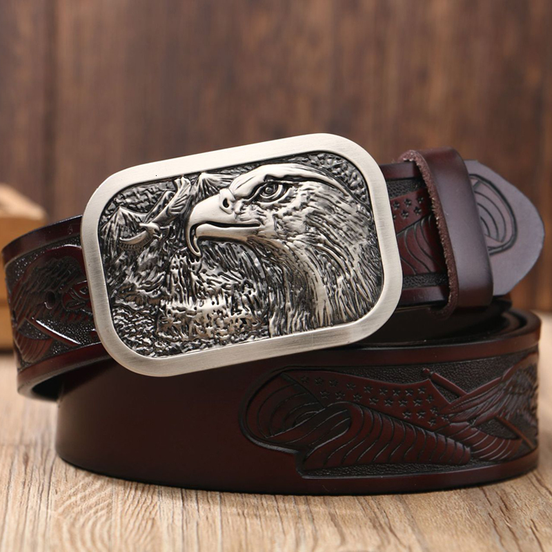 2021 New Men's Genuine Leather Belts Male Top Quality Eagle Totem Copper Smooth Buckle Retro Gifts for Men Gold Belt 5i90, Black
2021 New Men's Genuine Leather Belts Male Top Quality Eagle Totem Copper Smooth Buckle Retro Gifts for Men Gold Belt 5i90, Black