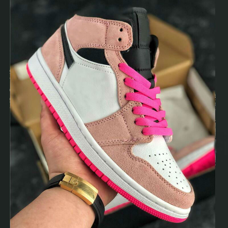 1 MID Crimson Tint women men basketbal shoes outdoor sports sneakers pink white black trainers
1 MID Crimson Tint women men basketbal shoes outdoor sports sneakers pink white black trainers
