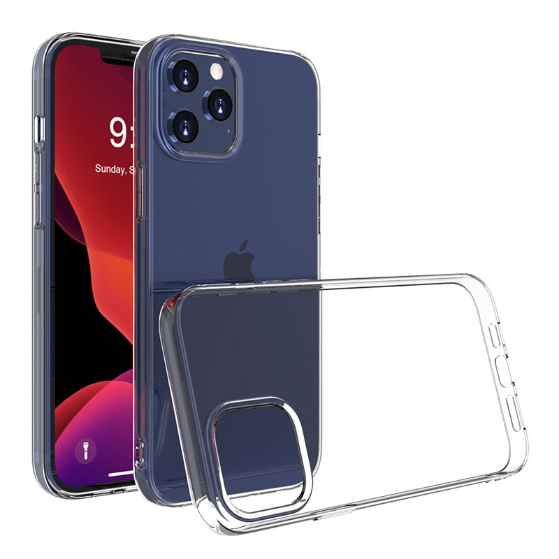 Anti-fall 2MM Crystal Soft Cases TPU Transparent Shockproof Cover For iPhone 13 12 11 Pro XR XS Max X 8 Samsung S20 FE S21 S22 Ultra A21S A02S A03 Cor