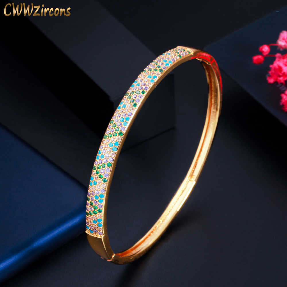 Cwwzircons Beautiful Shiny Turkish Light Blue Cubic Zirconia Stone Gold Color Open Cuff Bangle Bracelet for Women Jewelry Bg043 Q0720
Cwwzircons Beautiful Shiny Turkish Light Blue Cubic Zirconia Stone Gold Color Open Cuff Bangle Bracelet for Women Jewelry Bg043 Q0720
