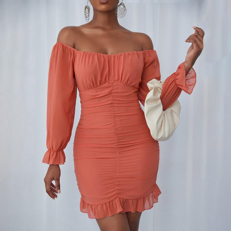 Casual Dresses Sexy Party Mini Dress Women Fashion Solid Long Sleeves Elegant Evening Bodycon Ruffles Puff Sleeve Robe Femme, Black;gray
Casual Dresses Sexy Party Mini Dress Women Fashion Solid Long Sleeves Elegant Evening Bodycon Ruffles Puff Sleeve Robe Femme, Black;gray