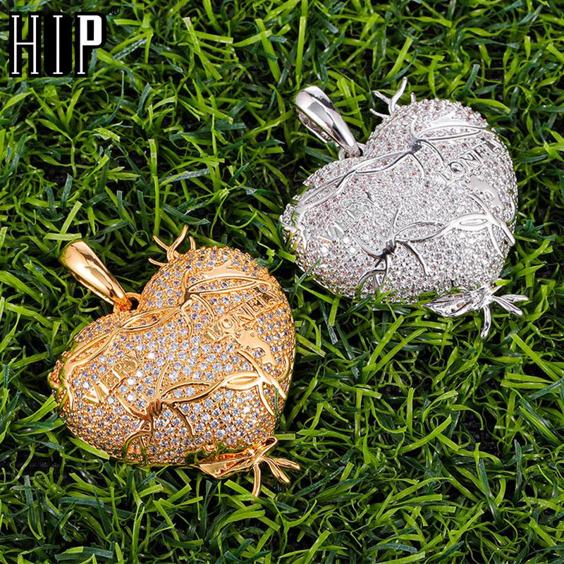 Pendant Necklaces Hip Hop Iced Out Bling Rapper Cubic Zirconia Heart Shape & Pendants For Men Women Jewelry With Solid Back
Pendant Necklaces Hip Hop Iced Out Bling Rapper Cubic Zirconia Heart Shape & Pendants For Men Women Jewelry With Solid Back