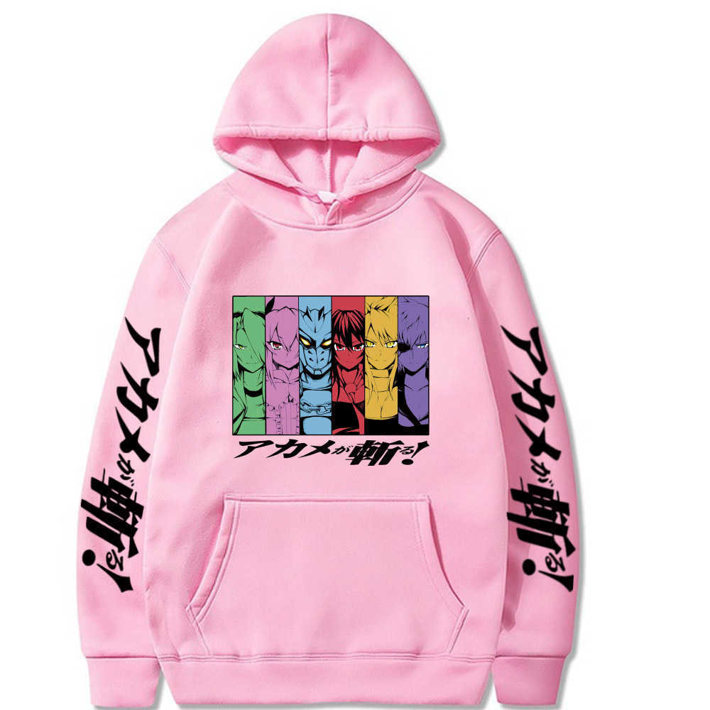 2021 Anime Akame Ga Kill Pullover Tops Long Sleeve Hip Hop Fashion Hoodie Y0804
