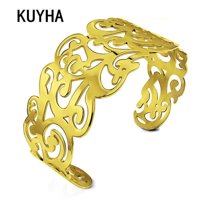 One Pieces Gold/silver Color Bracelets for Women Hollow Bridal Wedding Adjustable Bangle Jewelry Geometric Charm Bracelet Q0717
One Pieces Gold/silver Color Bracelets for Women Hollow Bridal Wedding Adjustable Bangle Jewelry Geometric Charm Bracelet Q0717