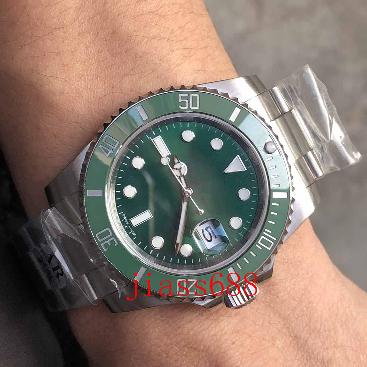 ar factory quality 2813 automatic green dial ceramic bezel mens watch 316l stainless steel watches, Slivery;brown
ar factory quality 2813 automatic green dial ceramic bezel mens watch 316l stainless steel watches, Slivery;brown