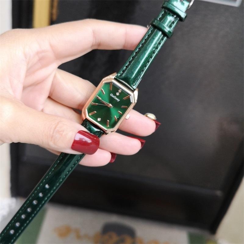 Wristwatches Women's Fashion Luxury Watches Qualities Green Ladies Quartz Simple Rectangle Woman Pu Leather Clock Reloj De Mujer, Brown
Wristwatches Women's Fashion Luxury Watches Qualities Green Ladies Quartz Simple Rectangle Woman Pu Leather Clock Reloj De Mujer, Brown