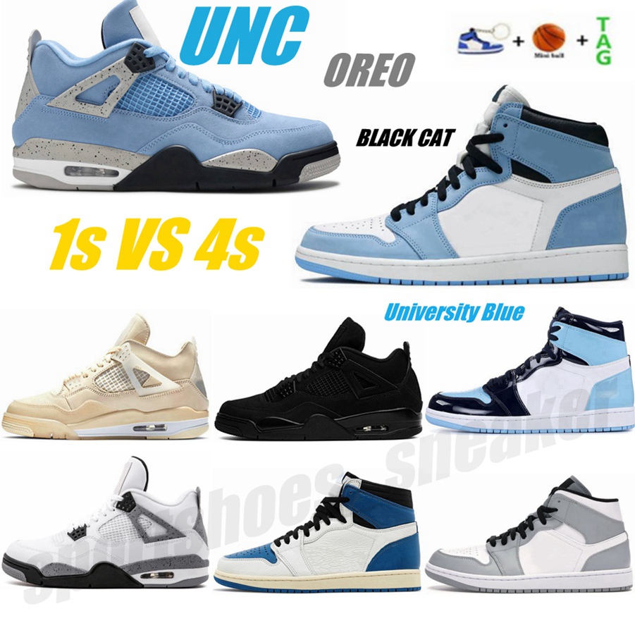 University Blue quality Jumpman retro 1 4 men's basketball shoes 4s Black Cat Red Thunder White Sail 1s Obsidian Dark Mocha Hyper Royal
University Blue quality Jumpman retro 1 4 men's basketball shoes 4s Black Cat Red Thunder White Sail 1s Obsidian Dark Mocha Hyper Royal
