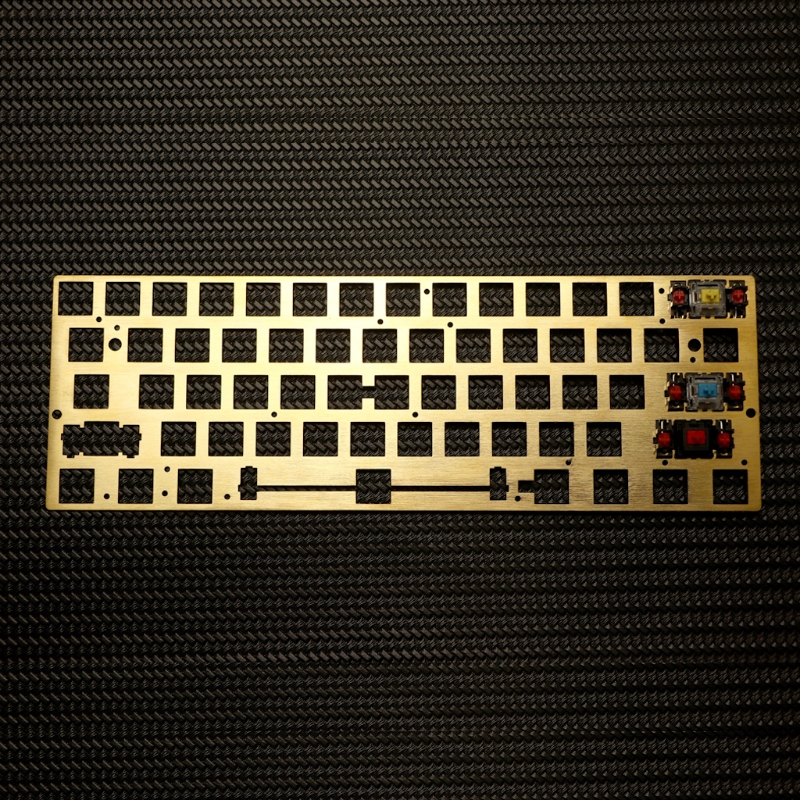 60% Brass Drawing Concurrence Positioning Plate GH60 GK61 PCB Plate Keyboard 667C