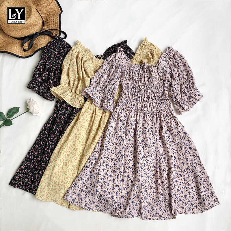 LY VAREY LIN Summer Women Casual Puff Sleeve A-line Female Chiffon Dress Sweet Square Collar Floral High Waist Short 210526, White
LY VAREY LIN Summer Women Casual Puff Sleeve A-line Female Chiffon Dress Sweet Square Collar Floral High Waist Short 210526, White