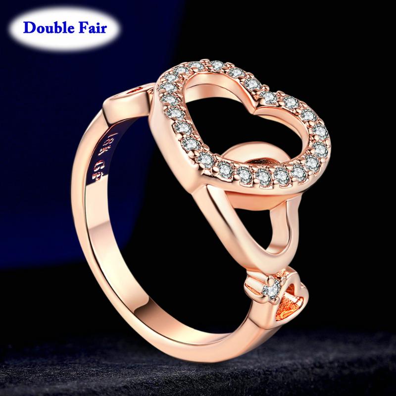 Cluster Rings Romantic Hearts Cubic Zirconia One Ring Rose Gold / Silver Color Fashion Brand Wedding Jewelry For Women DWR154M, Golden;silver
Cluster Rings Romantic Hearts Cubic Zirconia One Ring Rose Gold / Silver Color Fashion Brand Wedding Jewelry For Women DWR154M, Golden;silver
