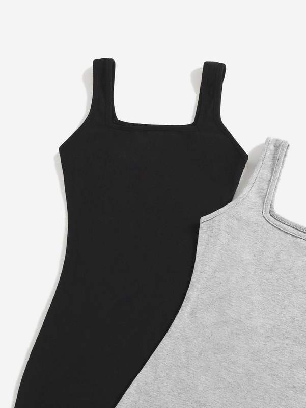 Girls 2 Pack Rib-knit Dress SHE