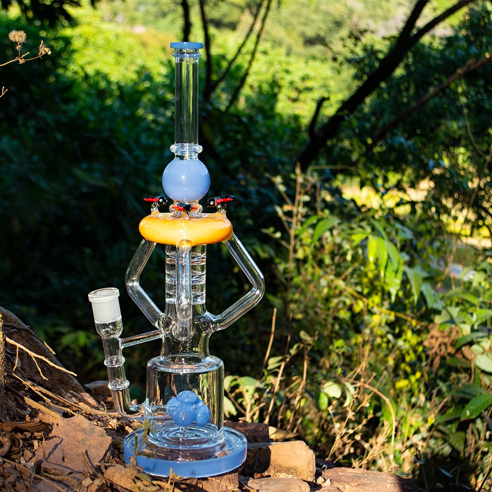 16 inch tall big glass bong hookah thick triple recycler honeybees smoking dab rigs water pipe with bowl
16 inch tall big glass bong hookah thick triple recycler honeybees smoking dab rigs water pipe with bowl