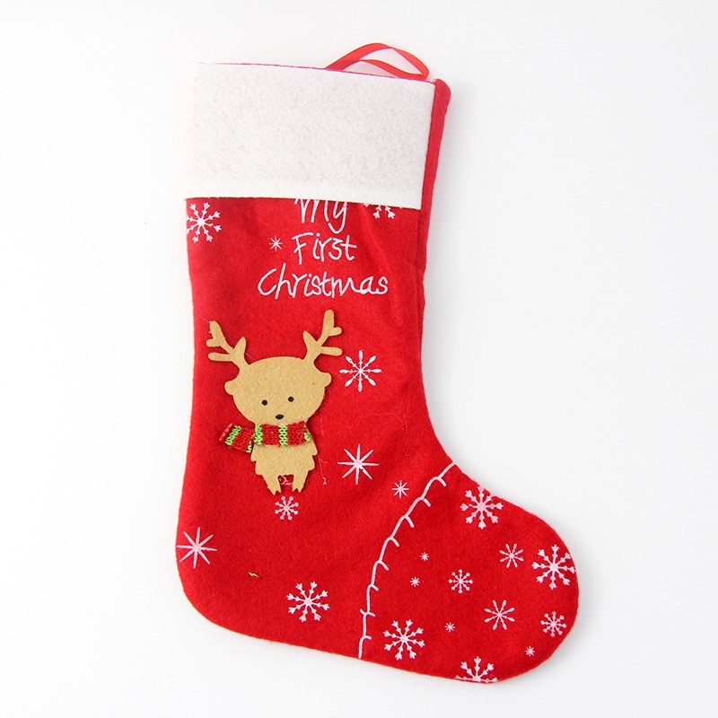 Gift New Year 2021 Decor Party Decorations Deer stocking Candy Socks Christmas Gifts Bag For Home Free shipping
