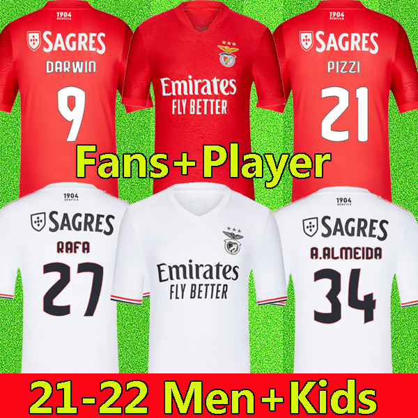 21 Fans + Player version Benfica soccer jersey SEFEROVIC WALDSCHMIDT EVERTON PIZZI RAFA DARWIN G.RAMOS 2021 2022 Home Away Men +kids kit Football shirts
21 Fans + Player version Benfica soccer jersey SEFEROVIC WALDSCHMIDT EVERTON PIZZI RAFA DARWIN G.RAMOS 2021 2022 Home Away Men +kids kit Football shirts