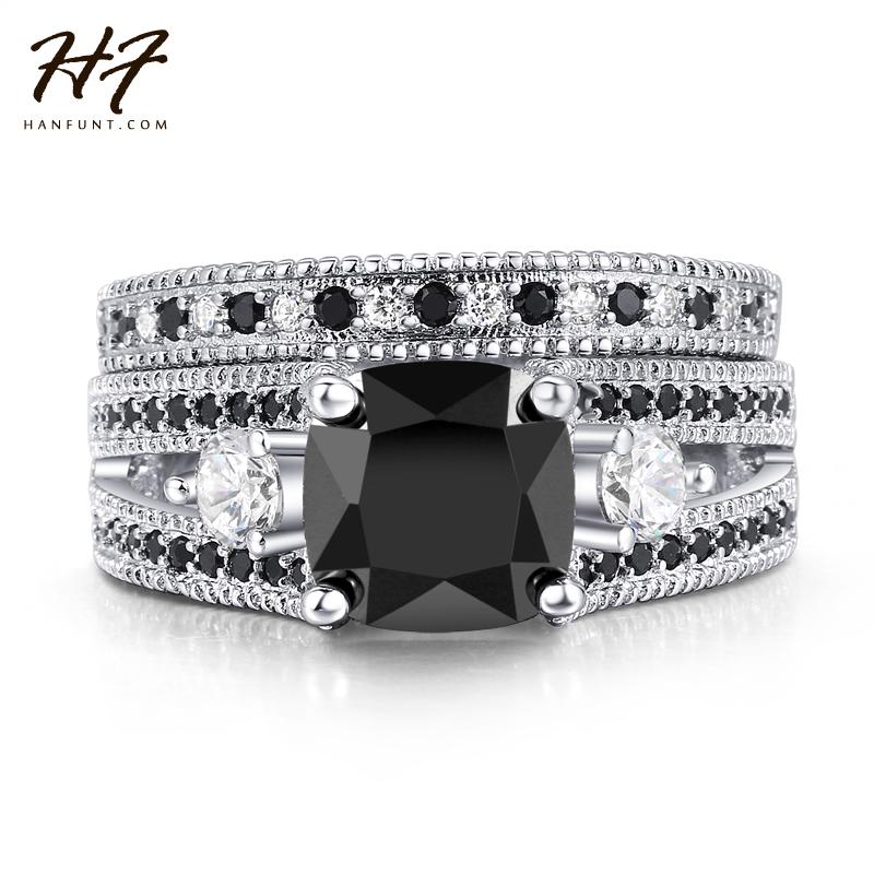 Cluster Rings Luxury Black Square Stone Cocktail For Men Women Silver Color 2 Rounds Fashion Party Ring Brand Xmas Jewelry R617, Golden;silver
Cluster Rings Luxury Black Square Stone Cocktail For Men Women Silver Color 2 Rounds Fashion Party Ring Brand Xmas Jewelry R617, Golden;silver