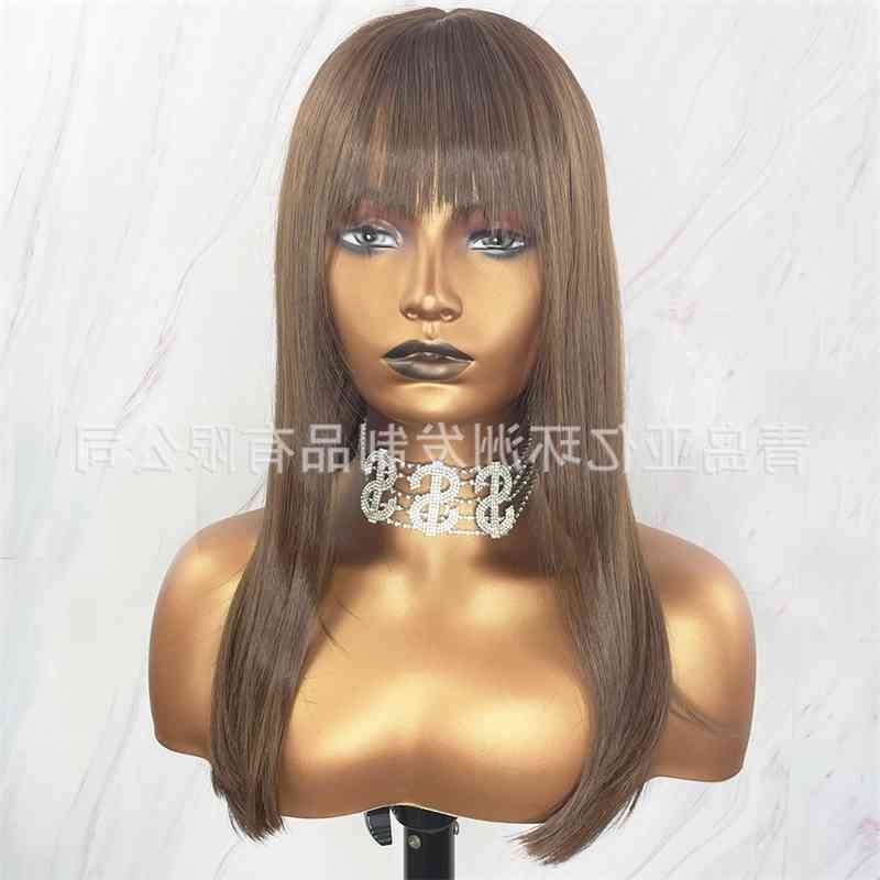 mechanism Wig 6# full ribbon bangs high-end Japanese silk straight also, Ombre color
mechanism Wig 6# full ribbon bangs high-end Japanese silk straight also, Ombre color