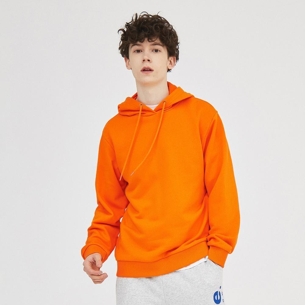 Metersbonwe Spring Ne New Multicolor comfort Hoodiesmen Plus Knit Solid color Hooded Sweatshirt 201103