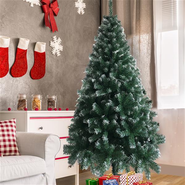 USA Stock 6FT Christmas Tree Iron Leg PVC 650 Branches Christmas Tree