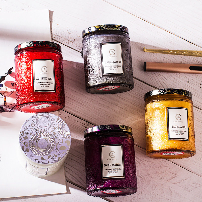 Large/Small Luxury Aromatherapy Candle 3D Embossed Glass Scented Candles Soy Wax Wedding Decorations Valentines Day Gifts XD24870
Large/Small Luxury Aromatherapy Candle 3D Embossed Glass Scented Candles Soy Wax Wedding Decorations Valentines Day Gifts XD24870
