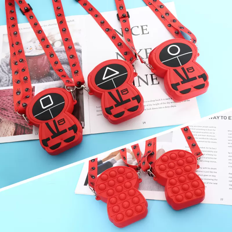 Fashion Fidget Toys Push Bubbles Toy Squid Game Coin Purse Wallet Ladies Bag Silica Simple Dimple Crossbody Bags For Girls Fans
Fashion Fidget Toys Push Bubbles Toy Squid Game Coin Purse Wallet Ladies Bag Silica Simple Dimple Crossbody Bags For Girls Fans
