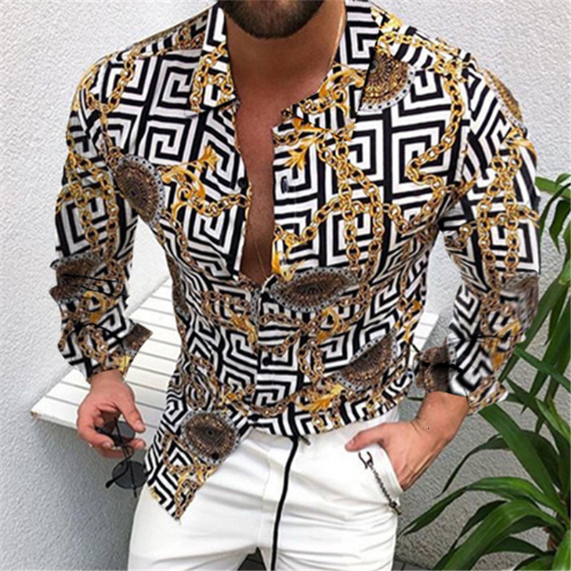 2021 Autumn New Men Vintage Oversized Ethnic Printed Turndown Collar Long Sleeve Shirts Hawaiian Striped Shirt Mens Moda Hombre 2s9l, Js004 
2021 Autumn New Men Vintage Oversized Ethnic Printed Turndown Collar Long Sleeve Shirts Hawaiian Striped Shirt Mens Moda Hombre 2s9l, Js004