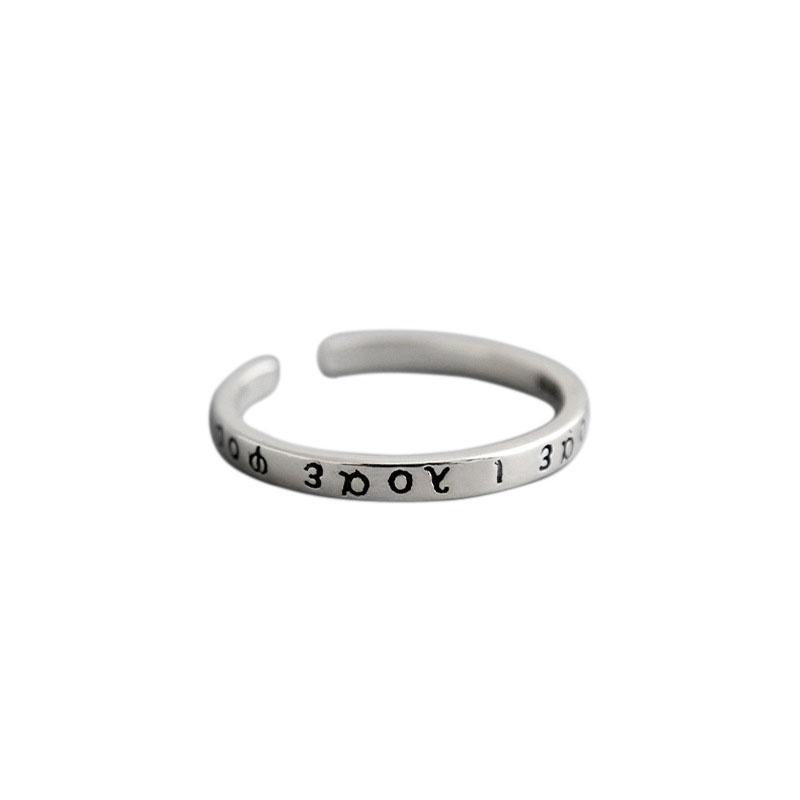 Cluster Rings 925 Sterling Silver Ancient Greek Alphabet Ring For Women Vintage Punk Geometric Adjustable Plata De Ley Fine 2021 Jewelry, Golden;silver
Cluster Rings 925 Sterling Silver Ancient Greek Alphabet Ring For Women Vintage Punk Geometric Adjustable Plata De Ley Fine 2021 Jewelry, Golden;silver